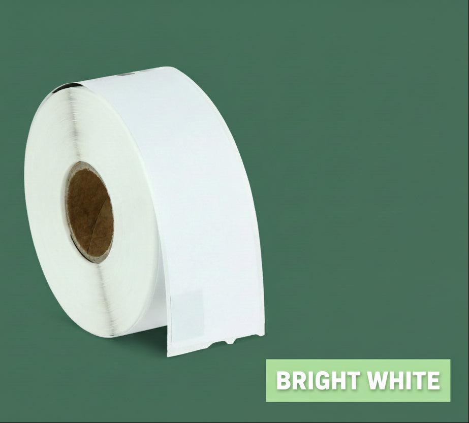 1.13 x 3.5in Address Labels: Dymo Compatible 30320 Bright White
