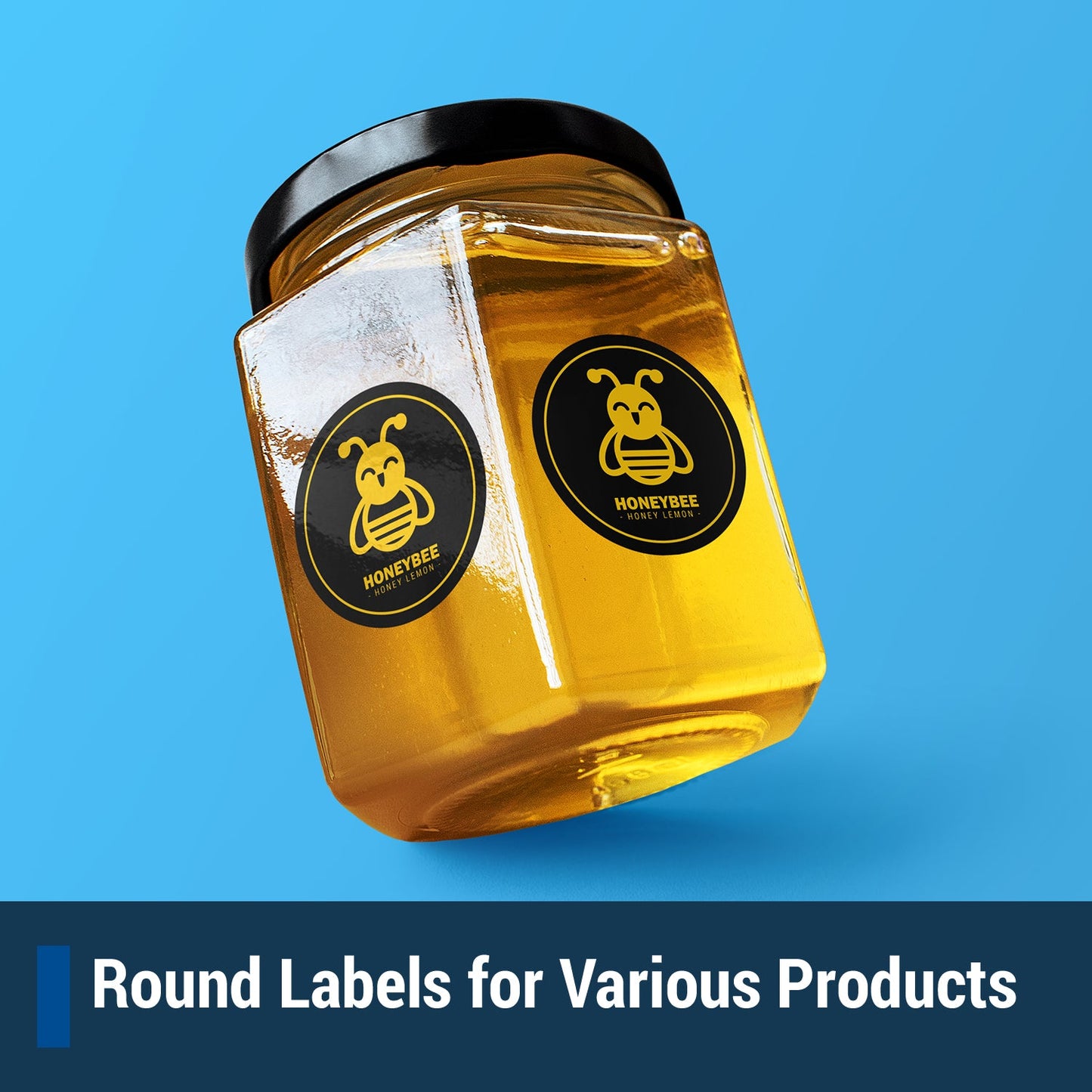 1.2 inch Circle Labels: 48UP Blank, White Matte (48 per Sheet)