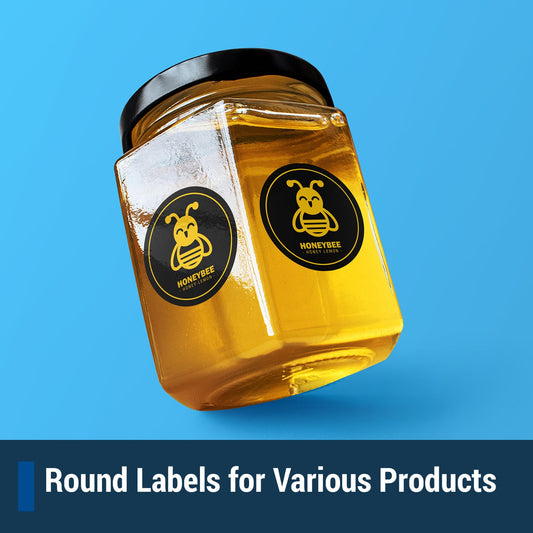 1.2 inch Circle Labels: 48UP Blank, White Matte (48 per Sheet)