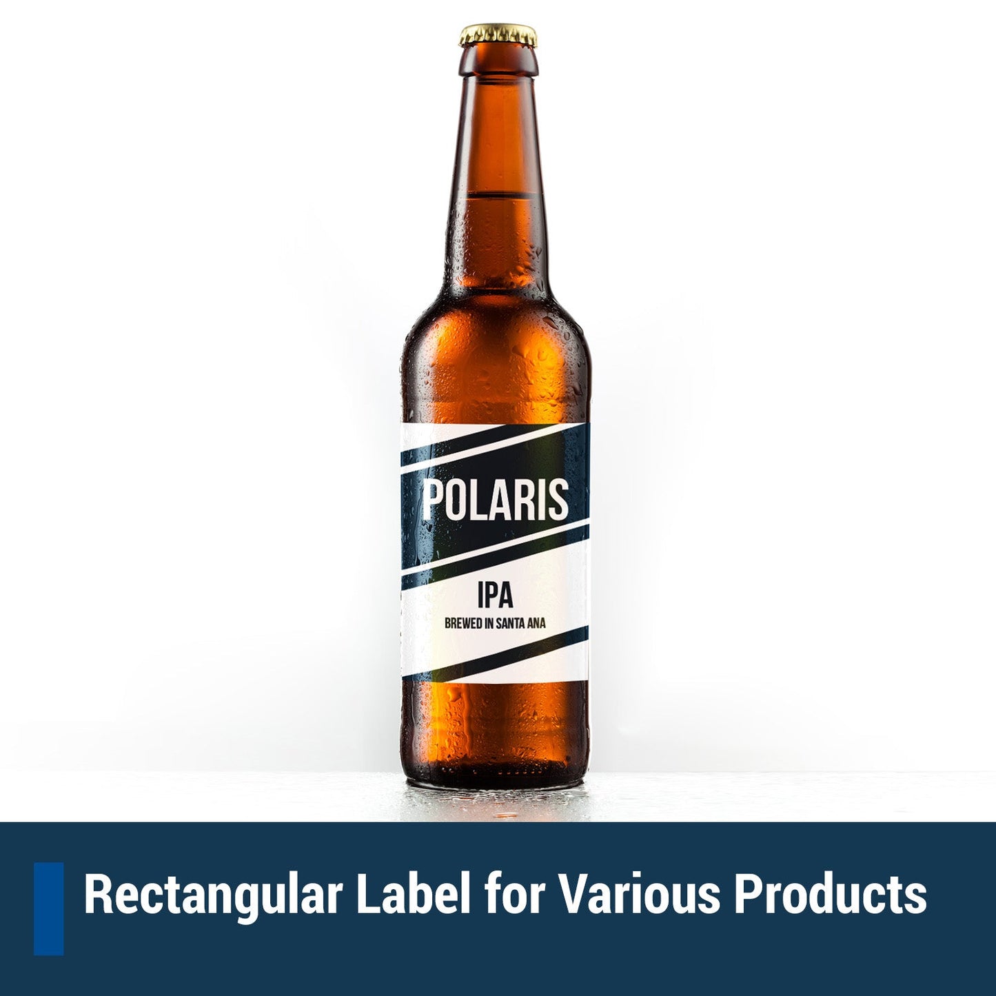 4 x 3.33in Rectangle Labels: 6UP Blank, White Matte (6 per Sheet)