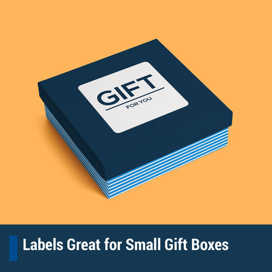 1.5 x 1.5 inch Rectangle Labels: 24UP Blank, White Matte (24 per Sheet)