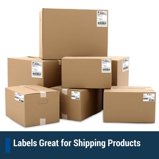 4.25 x 6.75in Shipping Labels: 2UP Blank, White Matte (Stamps.com SDC-1200)