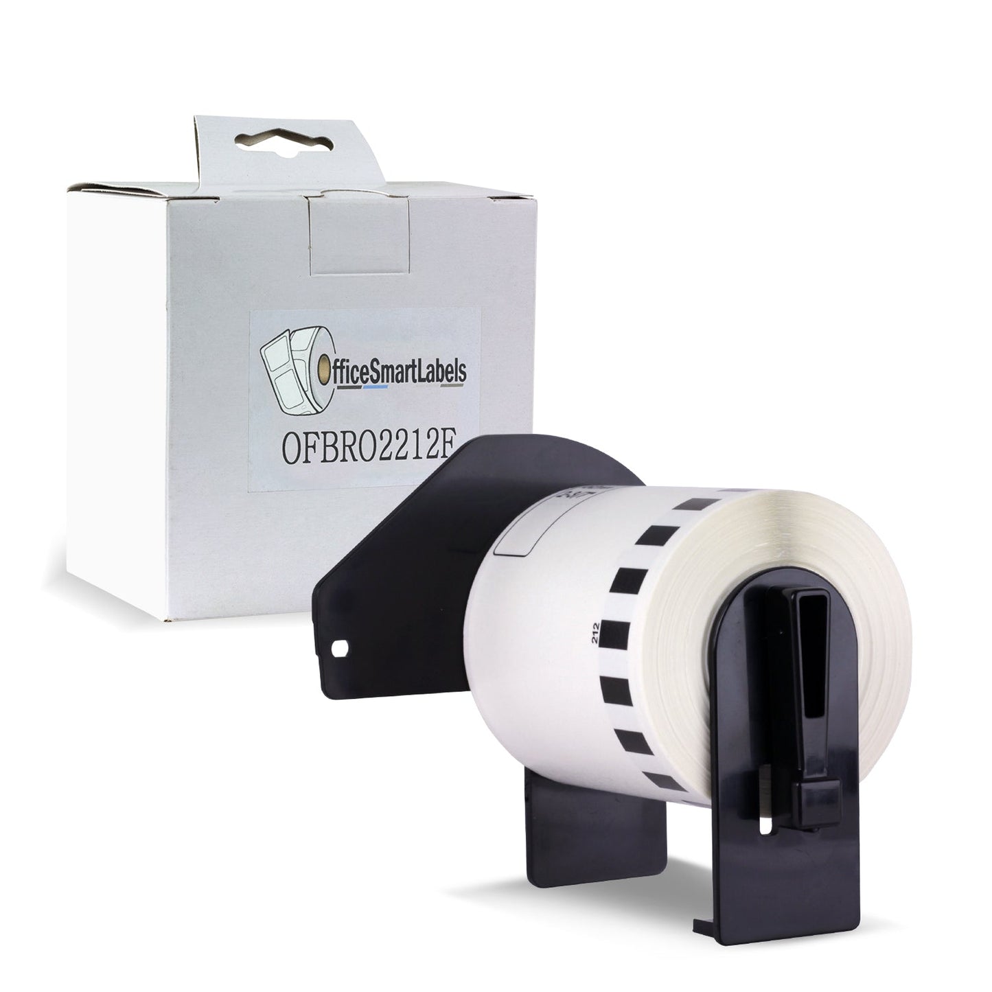 2.4in x 50ft Continuous Roll Labels: Brother Compatible DK-2212 Permanent Cartridge