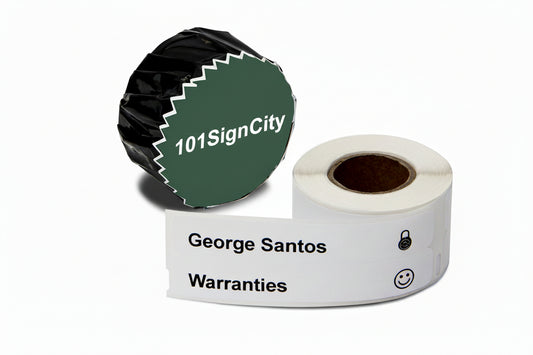 0.56 x 3.44in 2-Up File Folder Labels: Dymo Compatible 30277 White