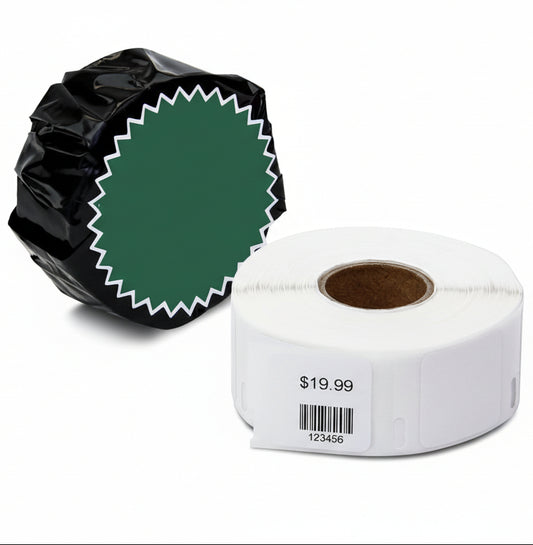 1 x 1in Mini Multipurpose Labels: Dymo Compatible 30332 Bright White