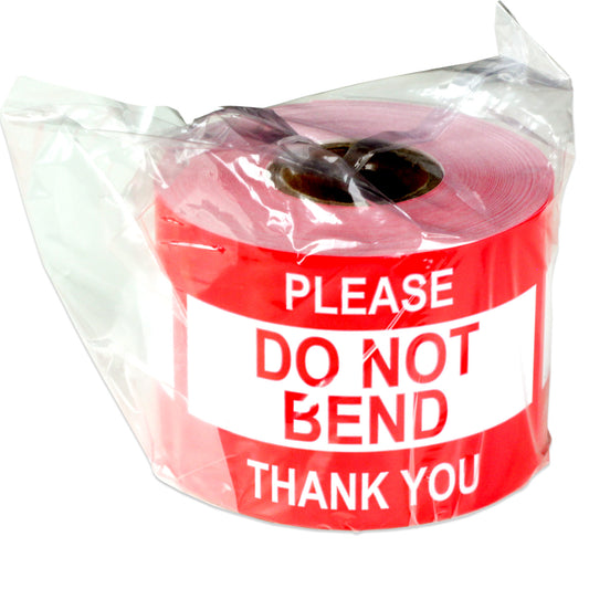 3 x 2in Stickers: Do Not Bend Shipping Label Roll