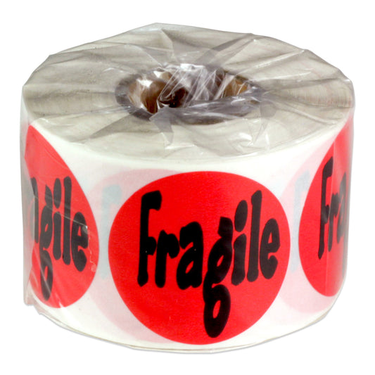1.5in Stickers: Fragile Handle with Care Shipping Labels
