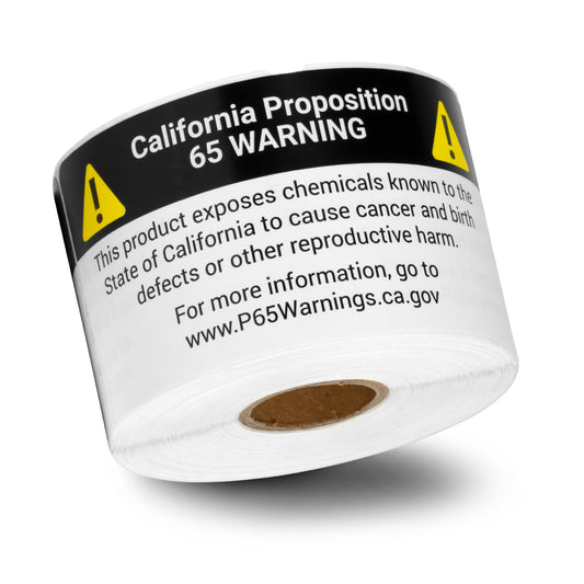 4 x 2in Stickers: California Proposition 65 Warning Label Roll