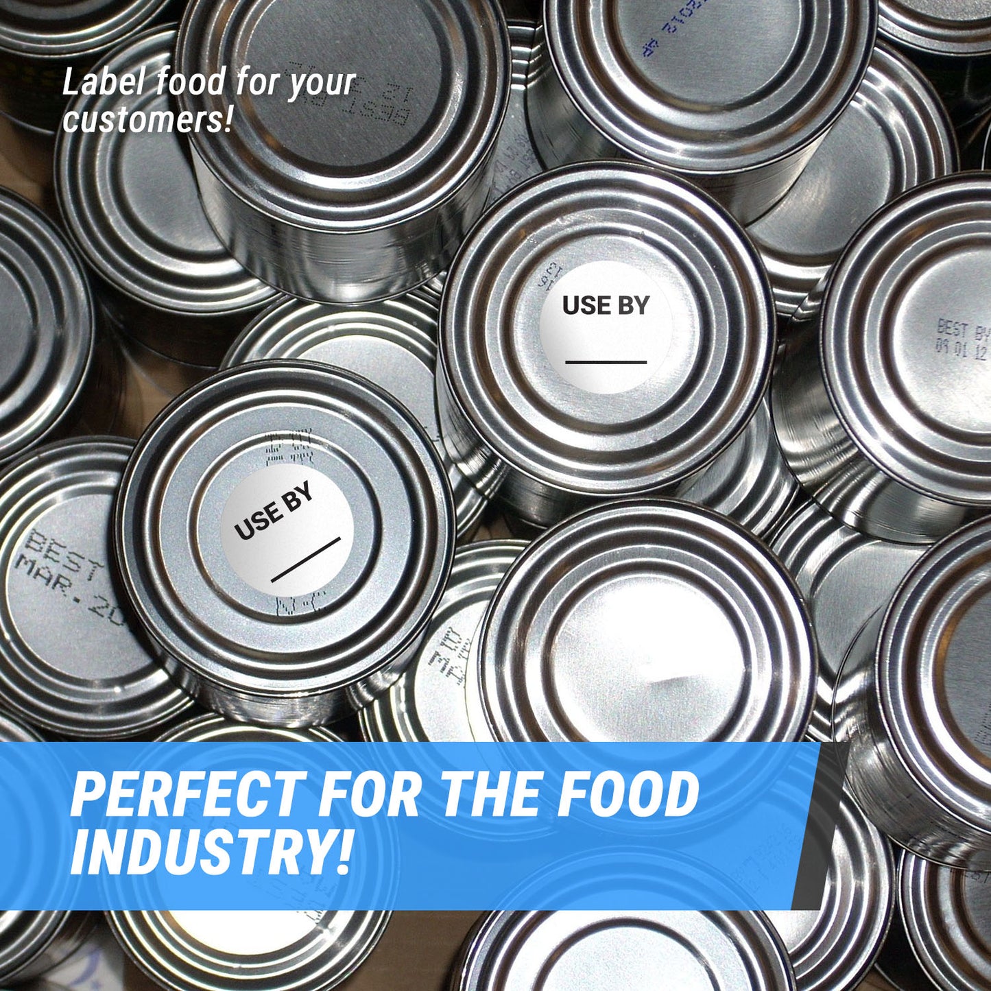 1.5 inch Use By Food Storage Labels with Write-In Area (Roll)