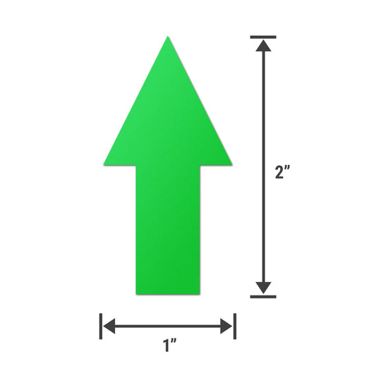 2 x 1in Stickers: Arrow Warehousing Labels (Green)