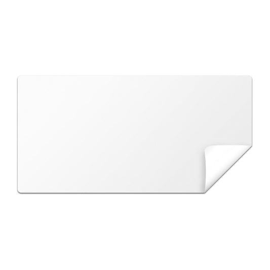 4 x 2in Blank Labels: Color Coded White Semi-Gloss Stickers (2000)