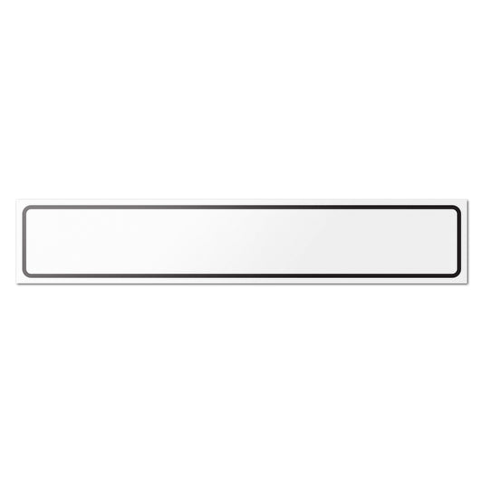 5.375 x 1in Binder Label: Writable Rectangle White Stickers (600 count)