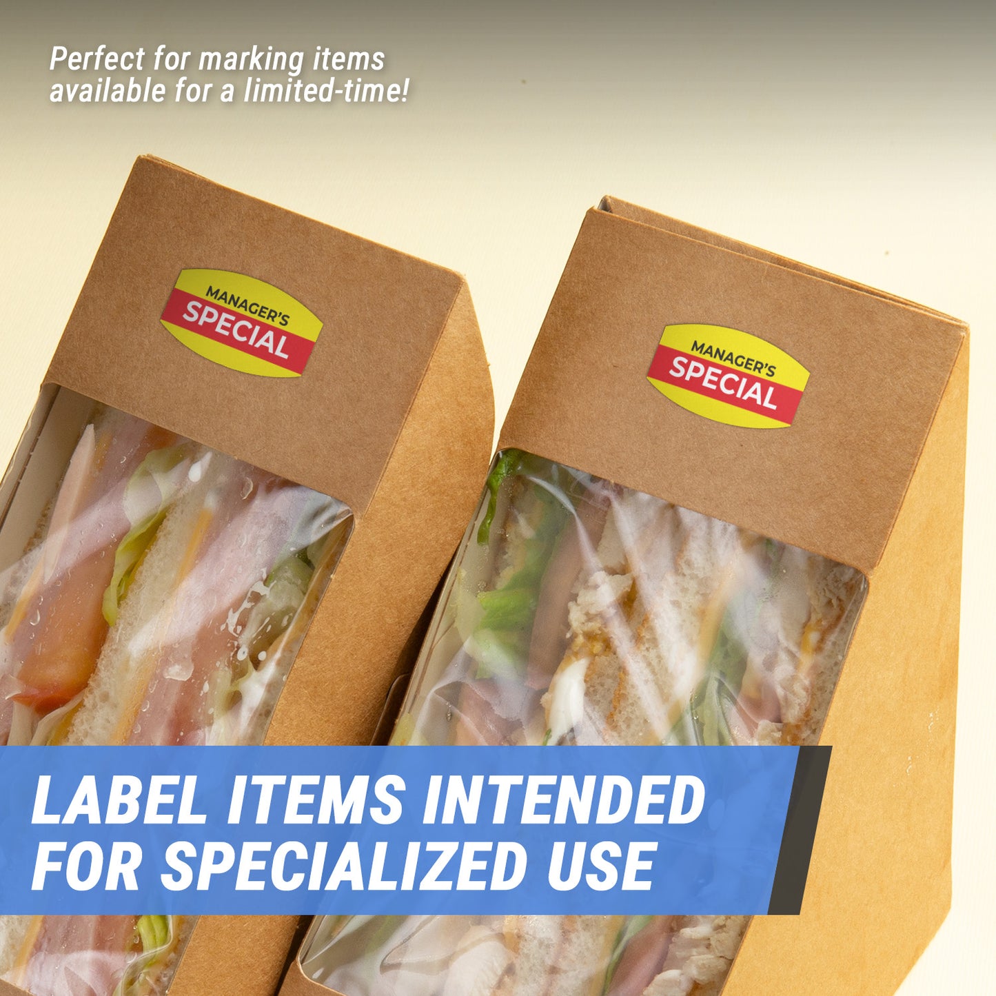 1.375 x 0.75 inch Manager Special Retail Labels (600 Count)