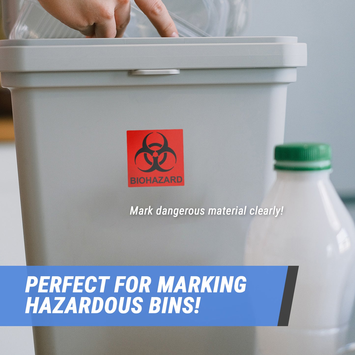 2x2in Sticker: D.O.T Biohazard Label