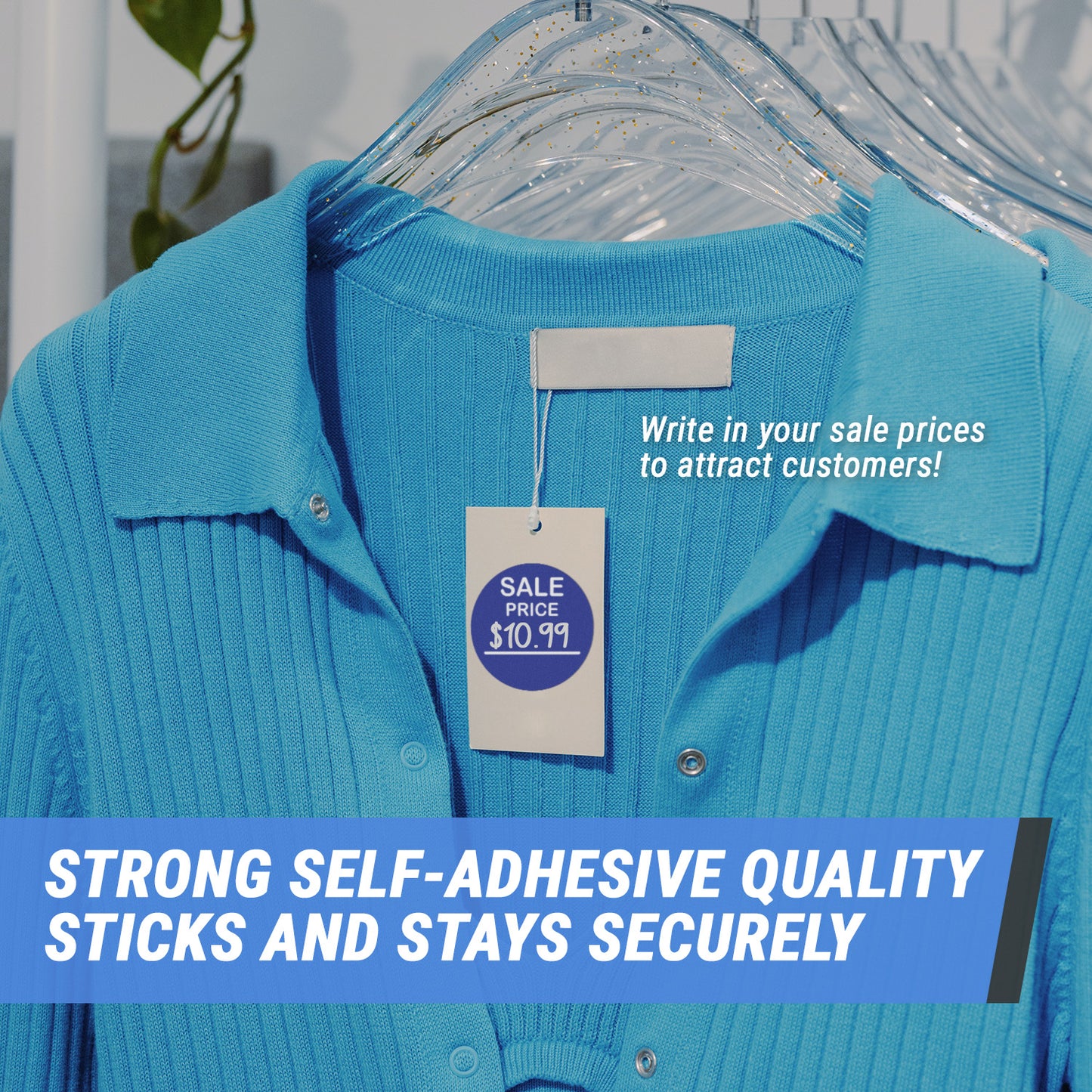 2in Sticker: Sale Price Retail Label Roll (Blue)