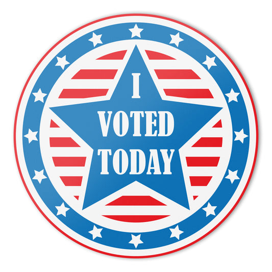 2in Sticker: I Voted Today Elections Label Roll