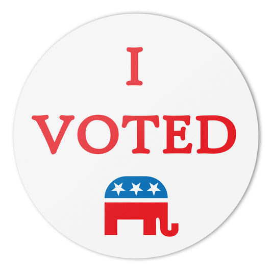 2.5in Sticker: I Voted Republican Elections Label