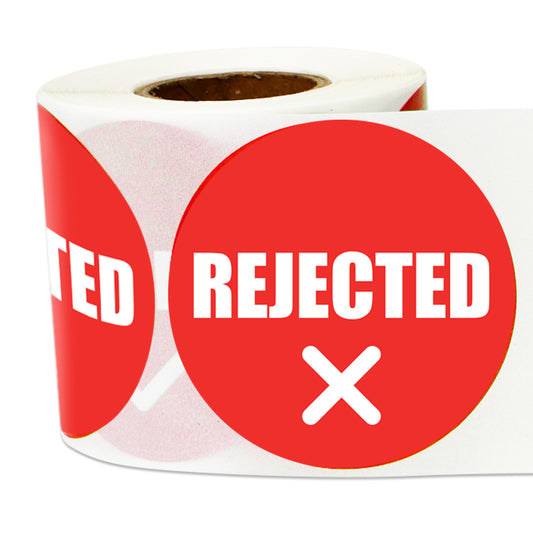 2in Sticker: Rejected QC Label Roll (Red)