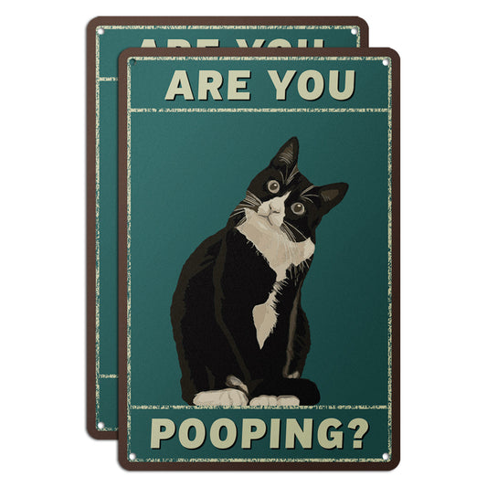 8 x 12in Bathroom Decoration: Are You Pooping Sign