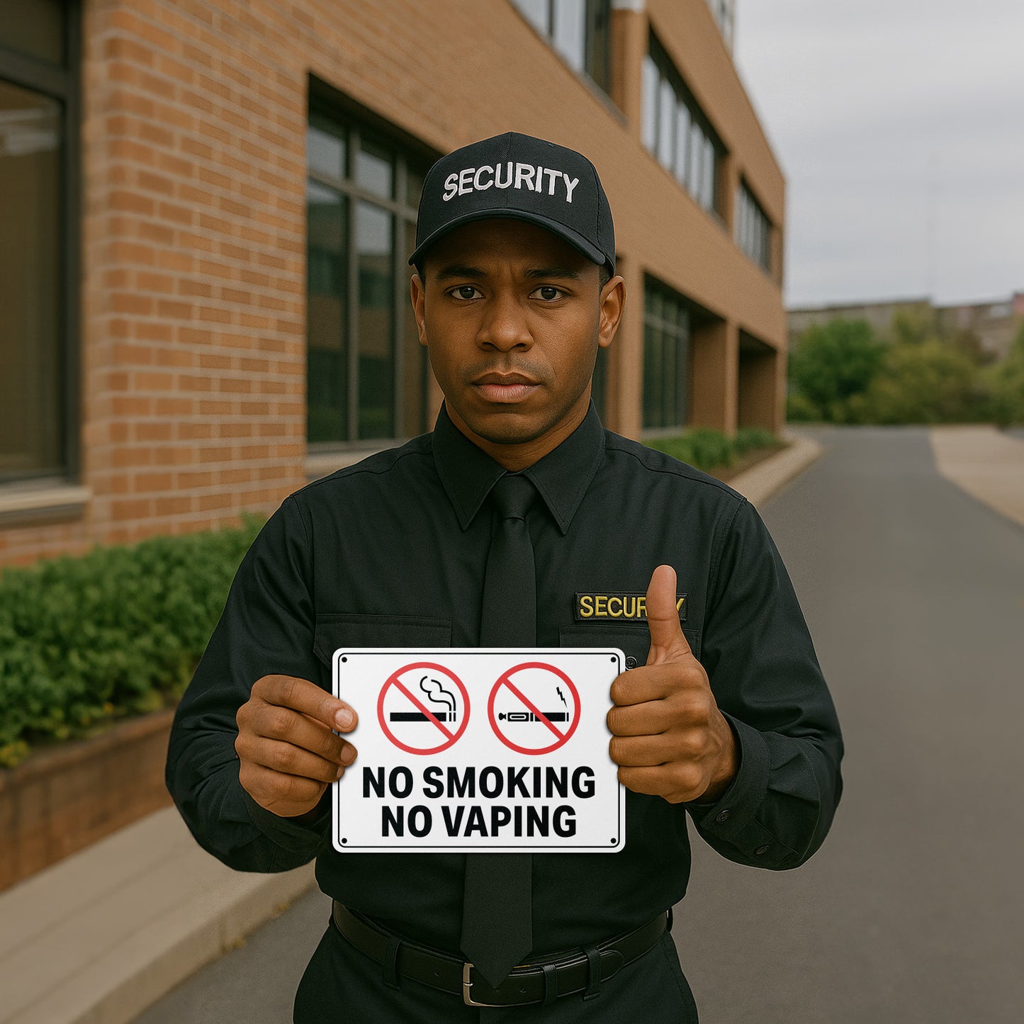 10 x 7in No Smoking, No Vaping Property Sign