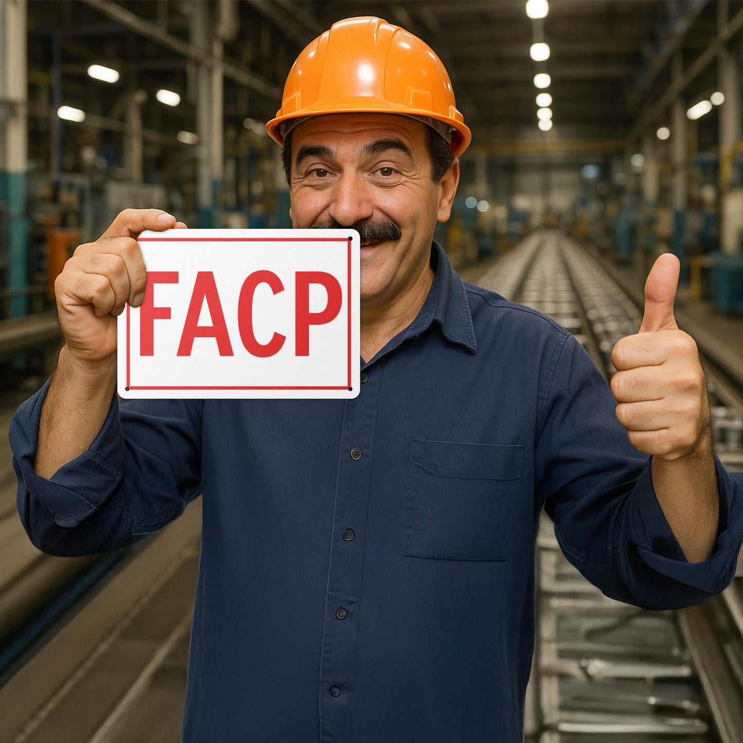 10 x 7in Fire Safety Sign: FACP Panel Marker