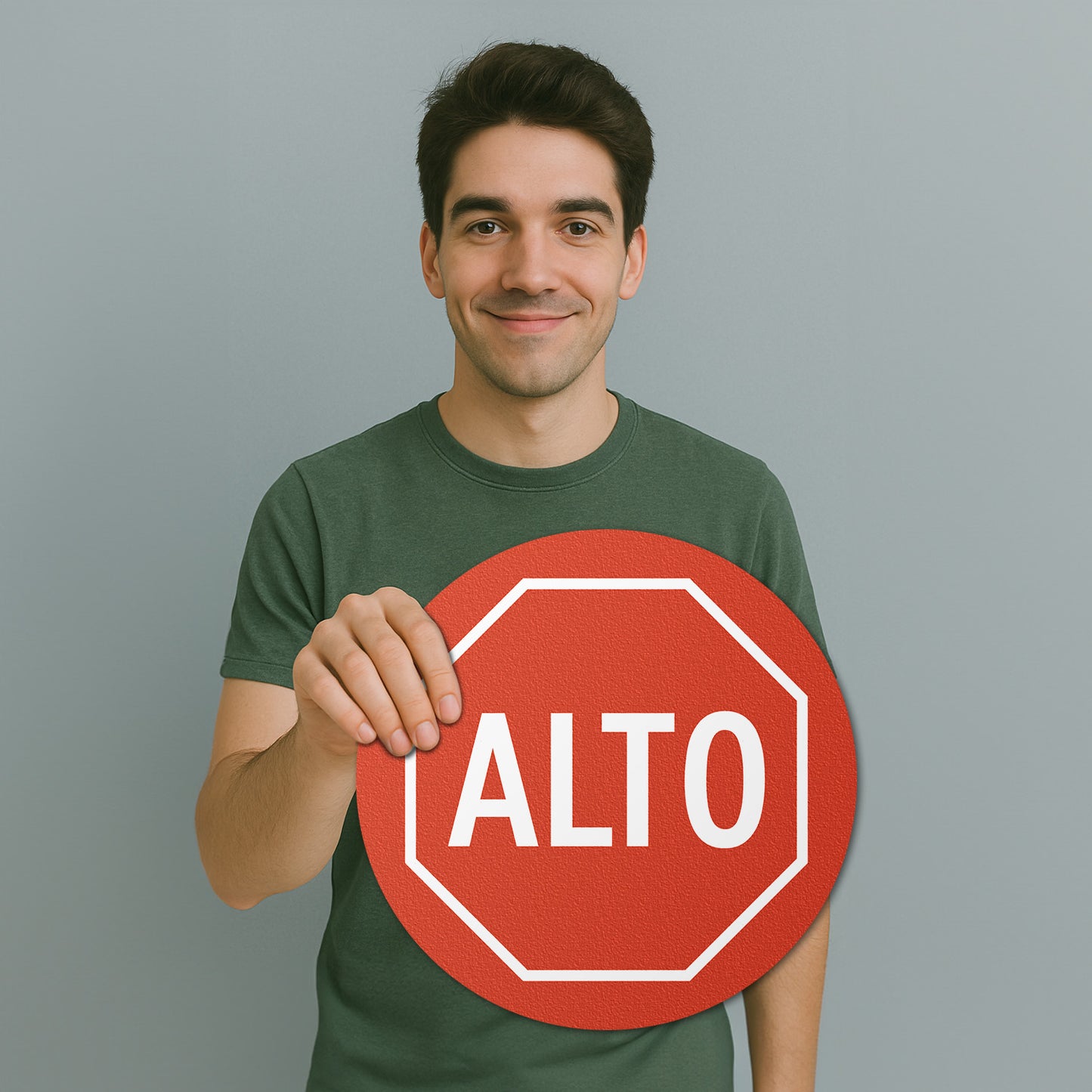 17 x 17in Floor Sticker: ALTO Stop Sign Decal (2-Pack)