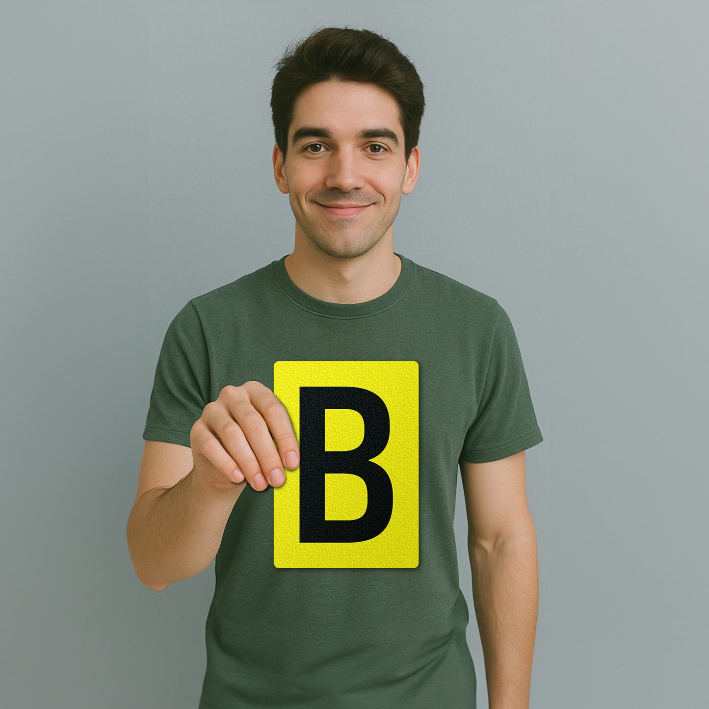 7 x 10in Floor Sticker: Alphabet Letter B Vinyl Decal