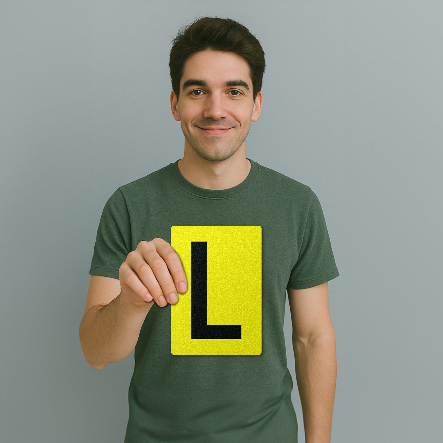 7 x 10in Floor Sticker: Alphabet Letter L Vinyl Decal