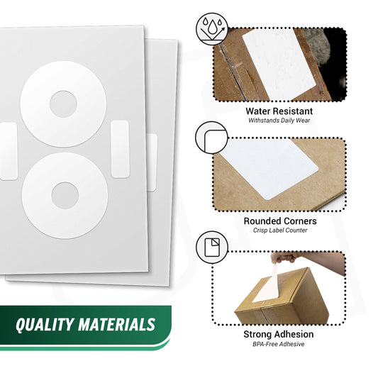 CD/DVD Labels: Neato CLP-192217 Compatible Inkjet & Laser Printers