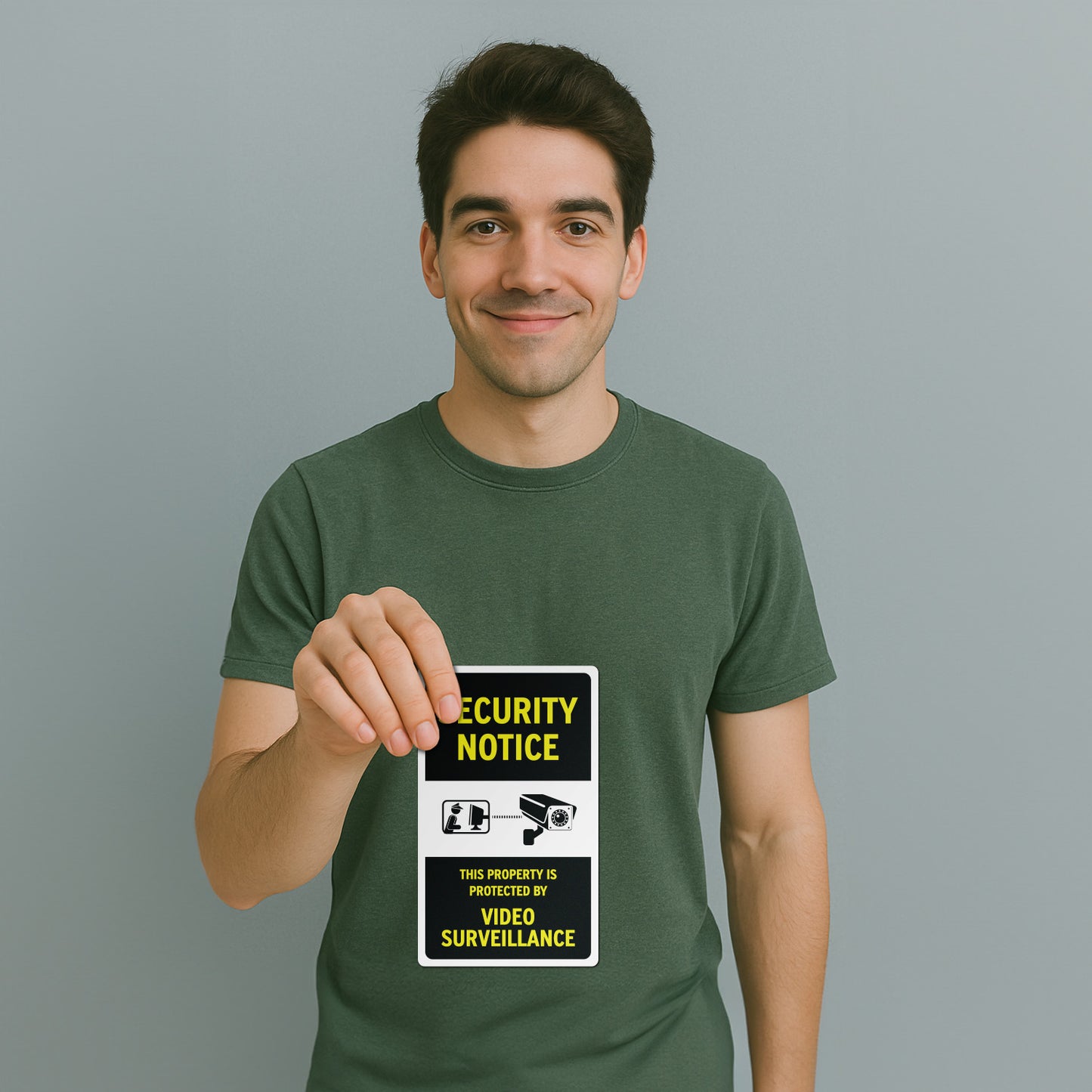 6 x 10in Security Notice Sign: Video Surveillance Sticker