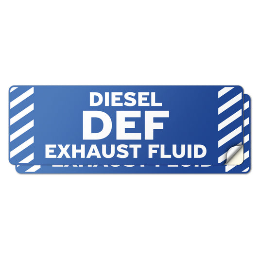 6 x 2in Fuel Sticker: Diesel DEF Exhaust Fluid Decal