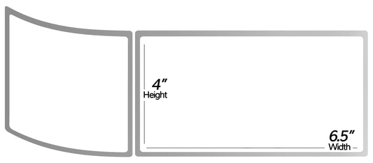 4 x 6.5in Blank Label: Direct Thermal (3 inch Core)