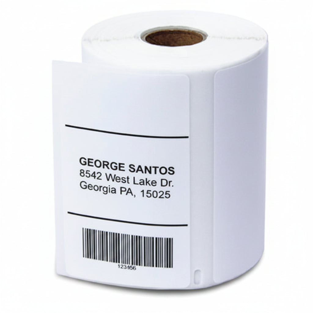 4 x 2.31in Large Address Labels: Dymo Compatible 1785358 Bright White
