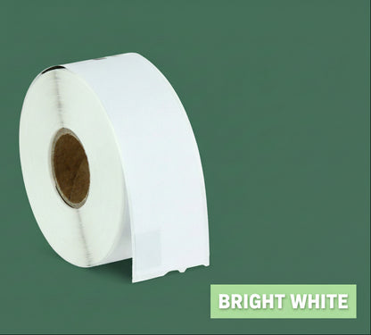 1.13 x 3.5in Address Labels: Dymo Compatible 30320 Bright White