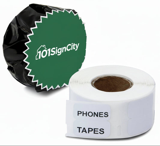 0.5 x 1in Mini Multipurpose Labels: Dymo Compatible 30333 Bright White