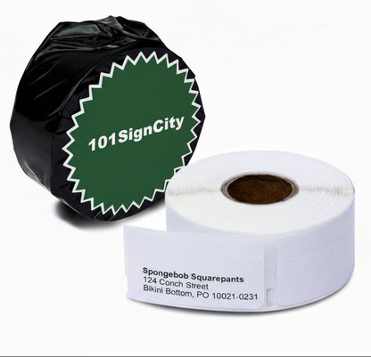 0.75 x 2in Removable Return Address Labels: Dymo Compatible 30330R Bright White