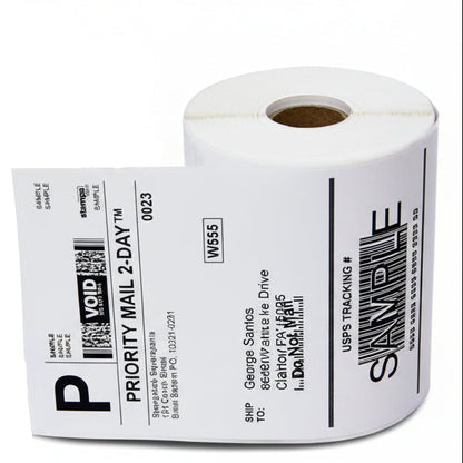 4 x 6in Removable 4XL Shipping Labels: Dymo Compatible 1744907R Bright White