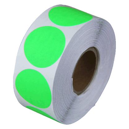 0.5 inch Color Coding Dot Labels (Green)