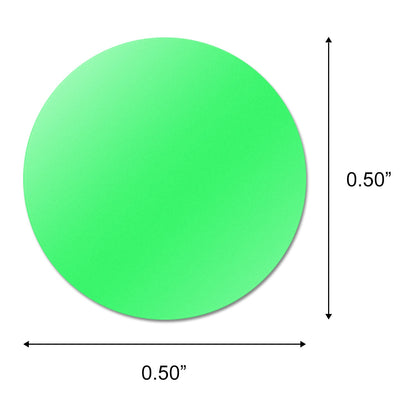0.5 inch Color Coding Dot Labels (Green)