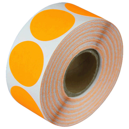 0.5 inch Color Coding Dot Labels (Orange)