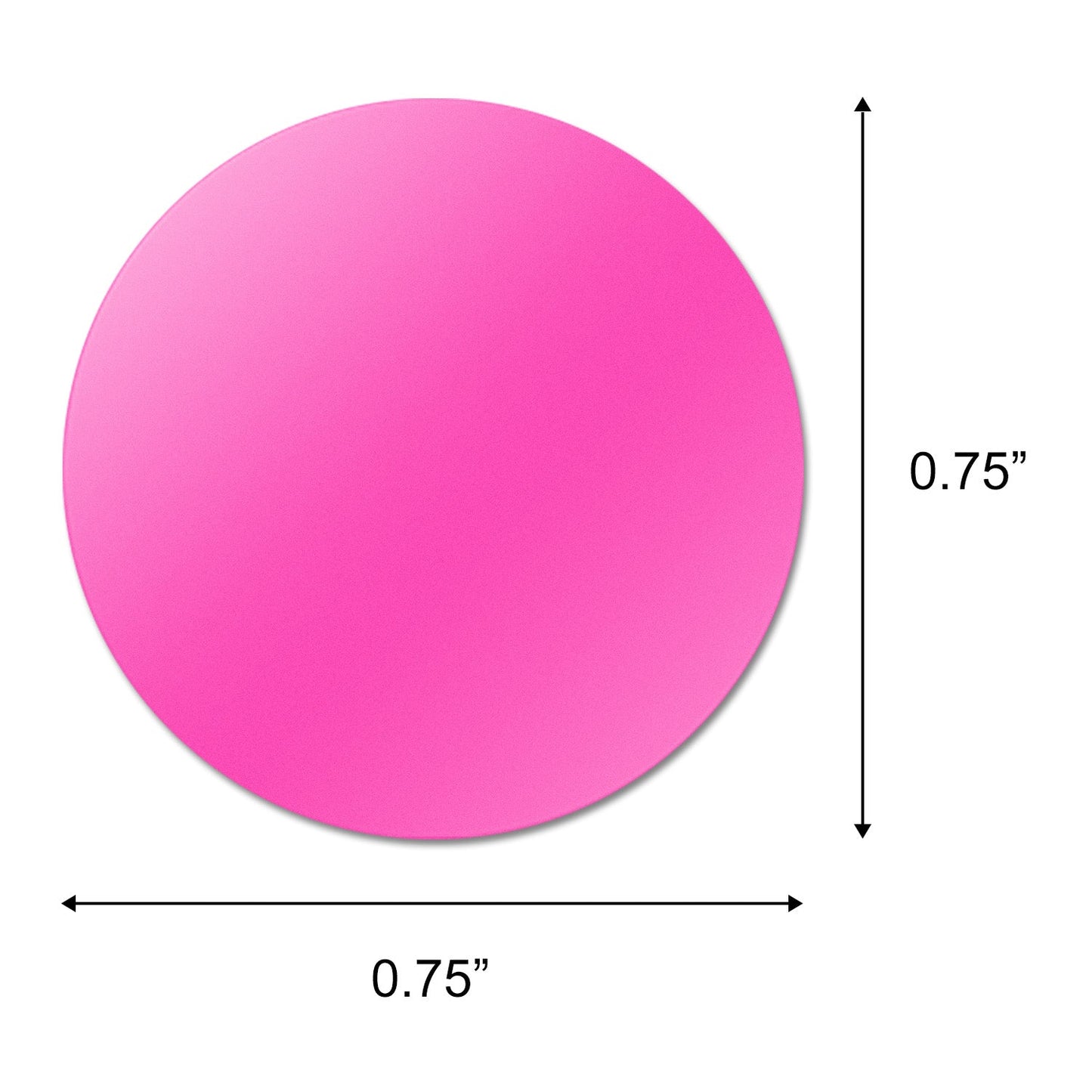 0.75 inch Color Coding Dot Labels (Pink)