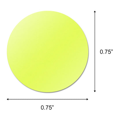 0.75 inch Color Coding Dot Labels (Yellow)