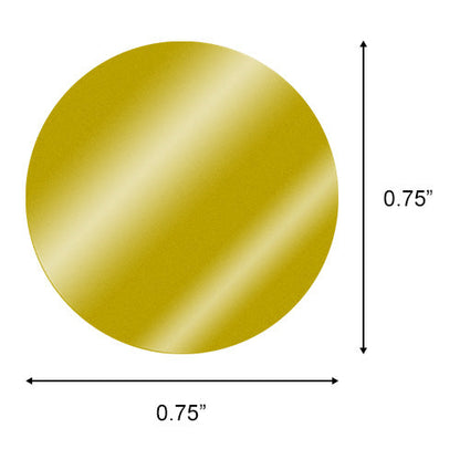 0.75 inch Color Coding Dot Labels (Gold)