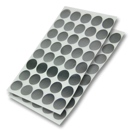 0.75 inch Round Stickers: Color Coded Silver Dot Label
