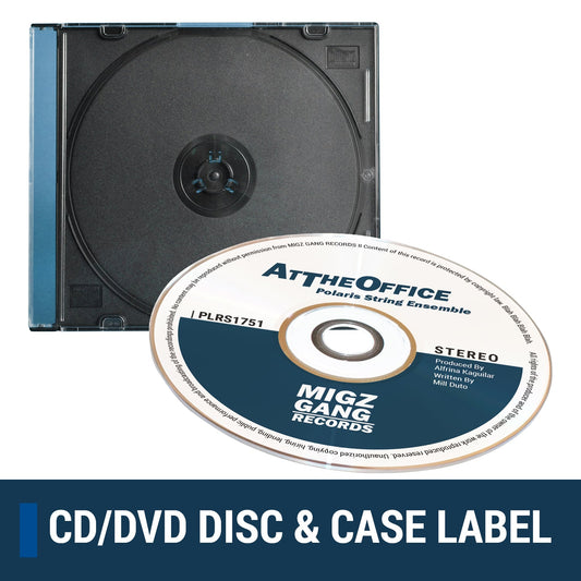 4.62 inch CD and DVD Labels: Avery Compatible 8960, White Matte