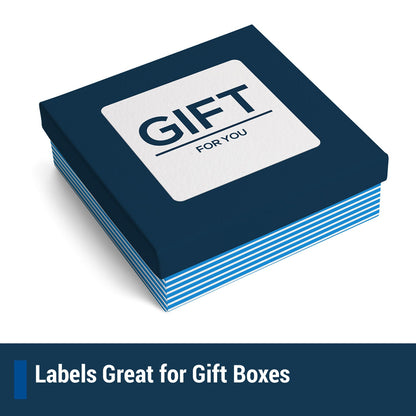 2 x 2in Rectangle Labels: 20UP Blank, White Matte (20 per Sheet)