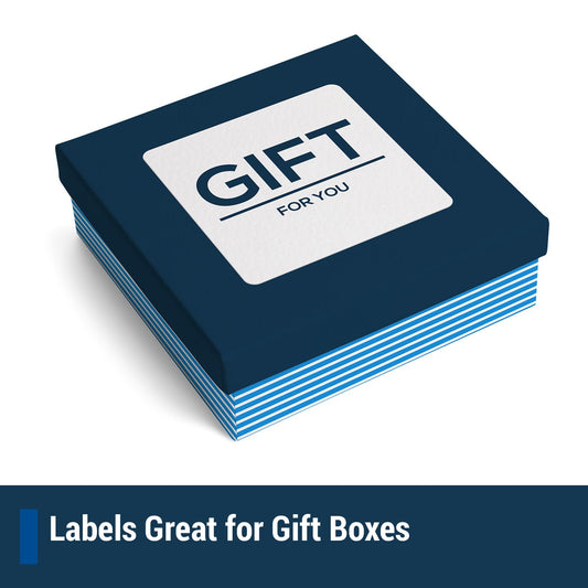 2 x 2in Rectangle Labels: 20UP Blank, White Matte (20 per Sheet)