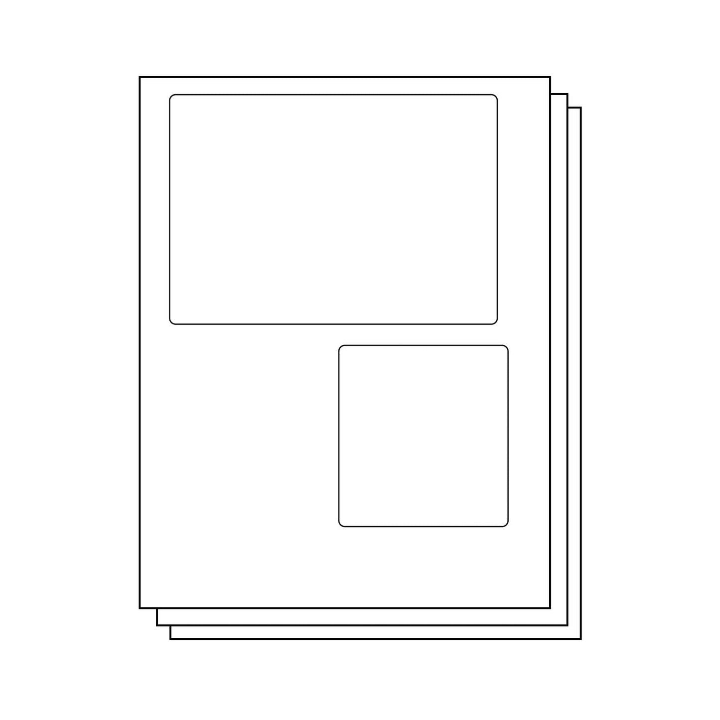 6.78 x 4.75in Shipping Labels: Blank USPS Click-N-Ship with Receipt, White Matte