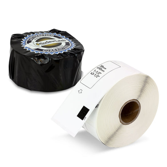 1.5 x 3.5in Drop-In Labels Roll: Brother Compatible DK-1208 BPA-Free