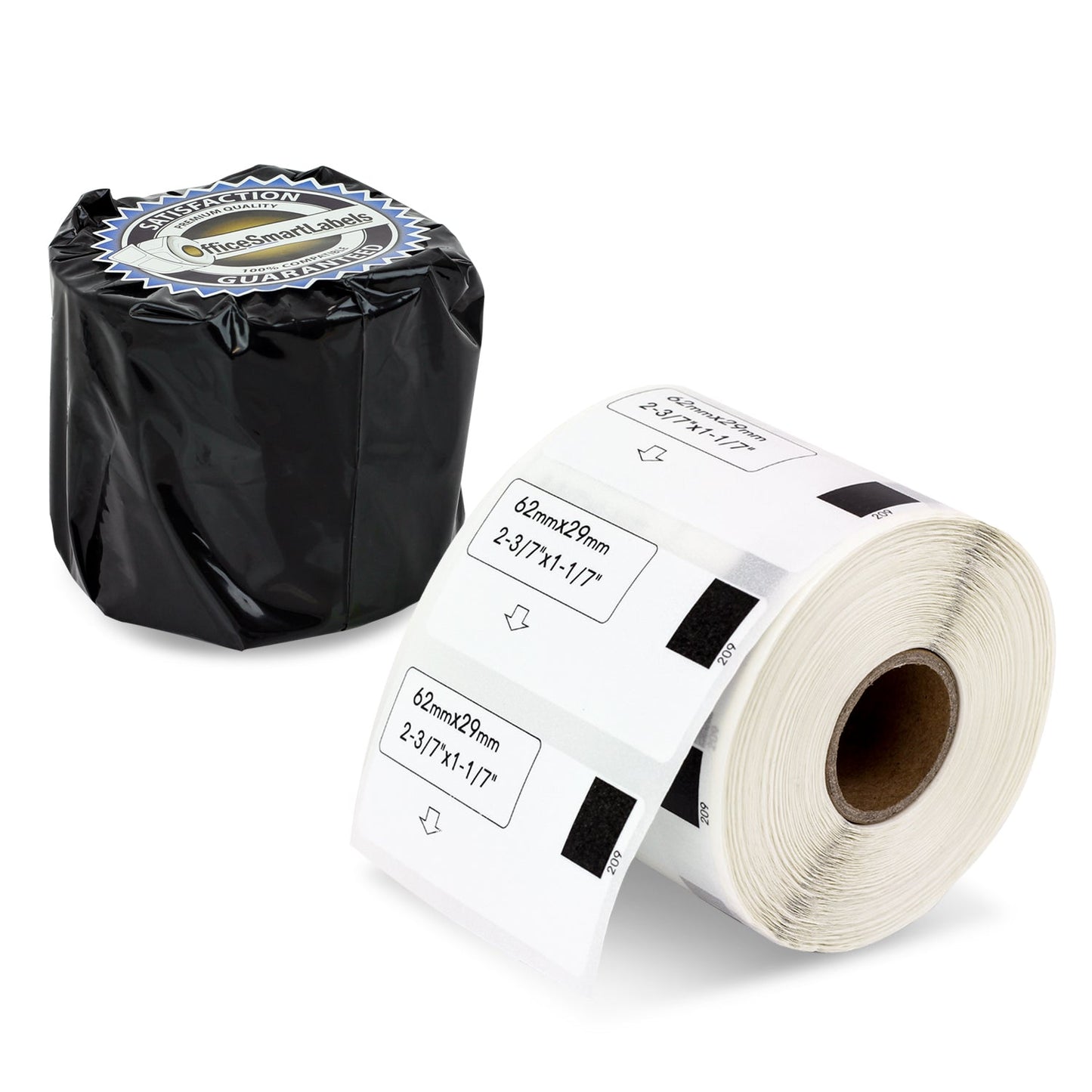 1.14 x 2.43in Drop-In Labels Roll: Brother Compatible DK-1209
